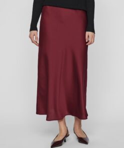 Viellette HW Midi Skirt Cabernet
