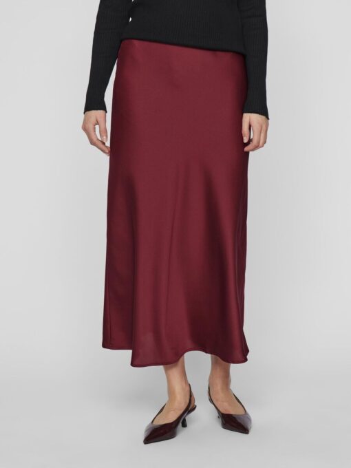 Viellette HW Midi Skirt Cabernet