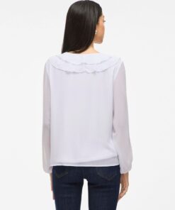 Viane Frill Top Snow White