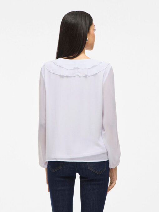 Viane Frill Top Snow White