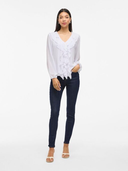 Viane Frill Top Snow White