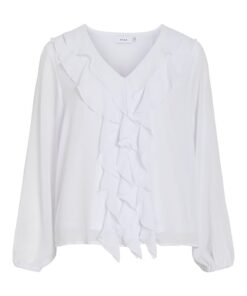 Viane Frill Top Snow White