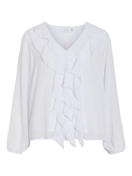 Viane Frill Top Snow White