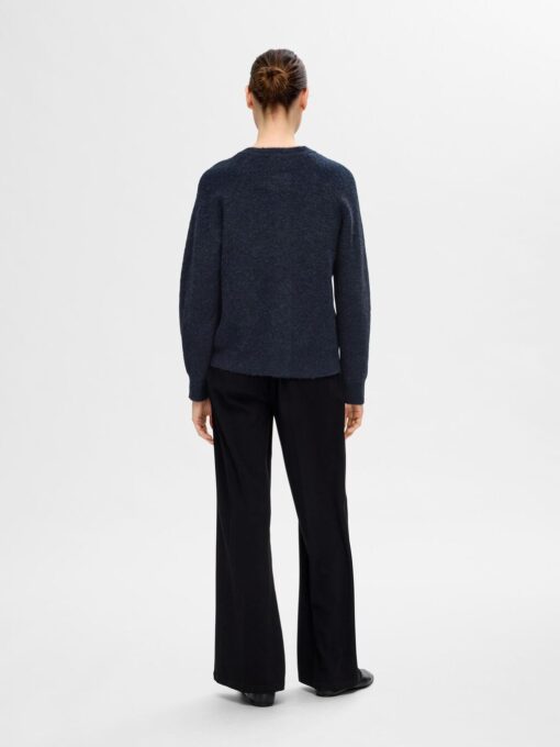 Selected Femme Lulu Short Cardigan Dark Sapphire