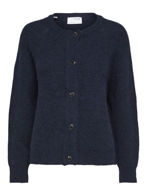 Selected Femme Lulu Short Cardigan Dark Sapphire