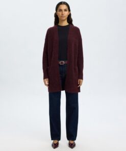 Selected Femme New Lulu Long Cardigan Fig