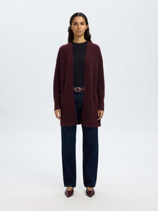 Selected Femme New Lulu Long Cardigan Fig
