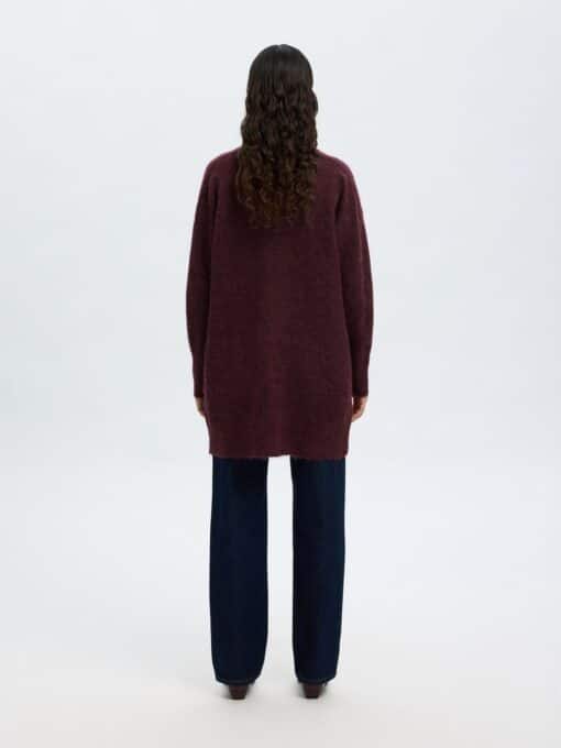 Selected Femme New Lulu Long Cardigan Fig