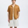 Slhregnoa Mix Resort Shirt Chipmunk