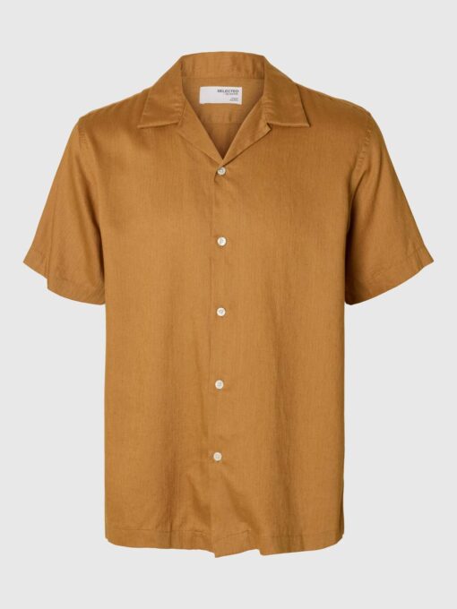 Slhregnoa Mix Resort Shirt Chipmunk