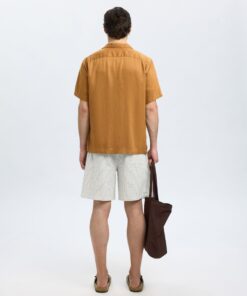 Slhregnoa Mix Resort Shirt Chipmunk