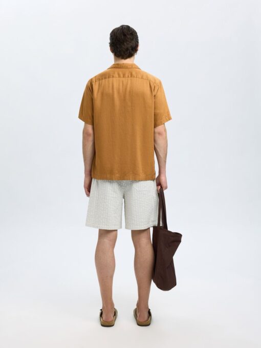 Slhregnoa Mix Resort Shirt Chipmunk