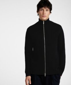Slhdane Structure Knit Full Zip Black