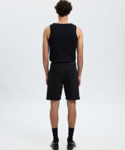 Slhreg Alex Black Denim Shorts