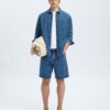 Slhreg Alex Mid Blue Denim Shorts