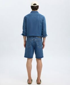 Slhreg Alex Mid Blue Denim Shorts