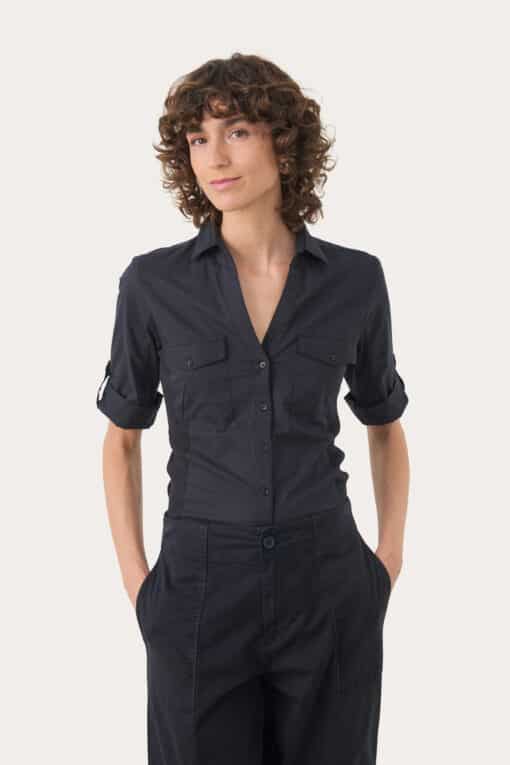 Part Two CortniaPW Shirt Dark Navy