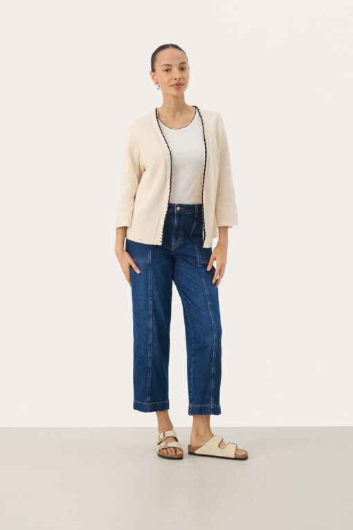 Part Two Tritte Cardigan Whitecap Gray
