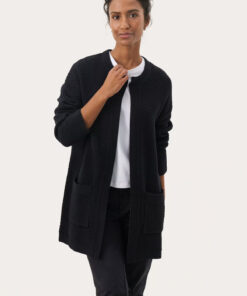 Part Two NiyaPW Cardigan Dark Navy