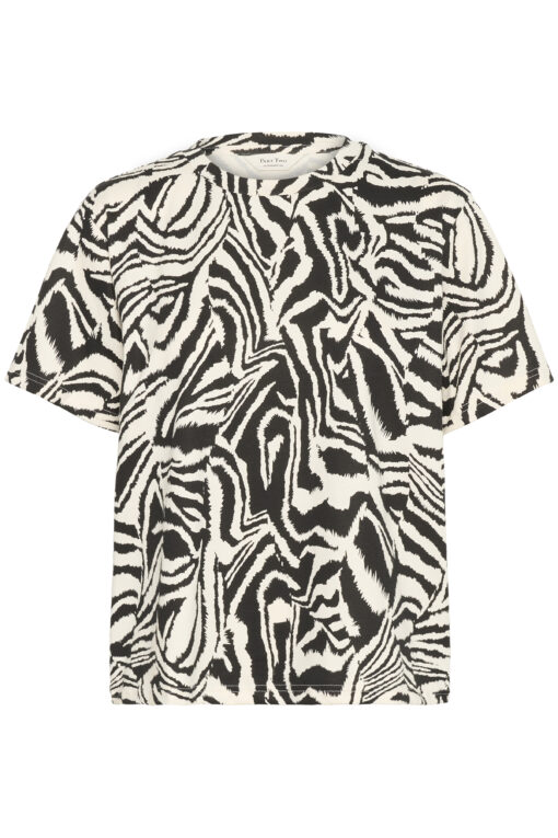 Part Two NahidPW T-shirt Black Animal Print