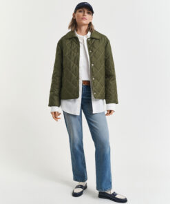 Gant Woman Quilted Moss Green