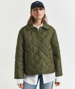 Gant Woman Quilted Moss Green