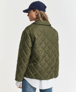 Gant Woman Quilted Moss Green