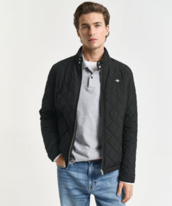 Gant Quilted Windcheater Jacket Black