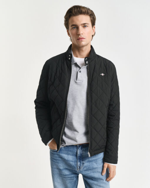 Gant Quilted Windcheater Jacket Black