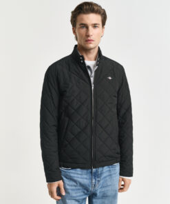 Gant Quilted Windcheater Jacket Black