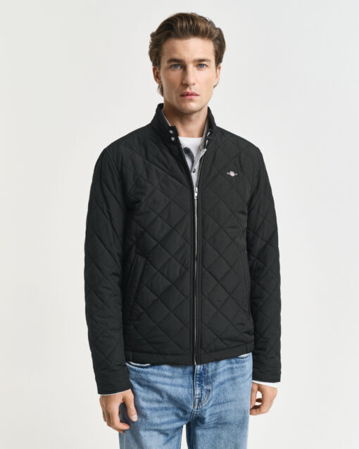 Gant Quilted Windcheater Jacket Black