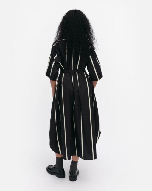 Marimekko  Paperi Puhveli Dress Black, Light Yellow