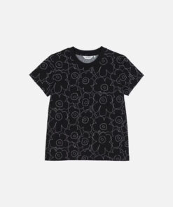 Marimekko Heleys Piirto Unikko T-shirt Black
