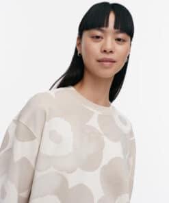 Marimekko Kioski Loisto Akvarelli Unikko Sweatshirt Natural White,Beige