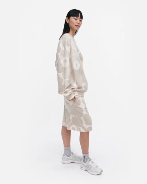 Marimekko Kioski Loisto Akvarelli Unikko Sweatshirt Natural White,Beige