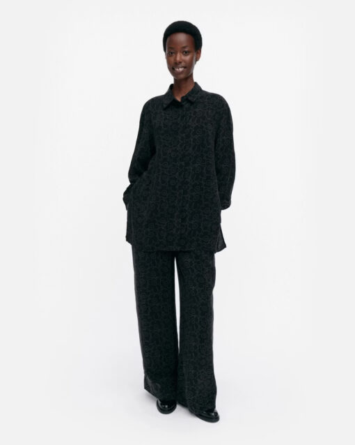 Marimekko  Runsas Piirto Unikko Shirt Black