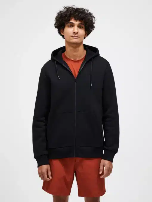 Peak Performance Original Small Logo Zip Hood Men Black