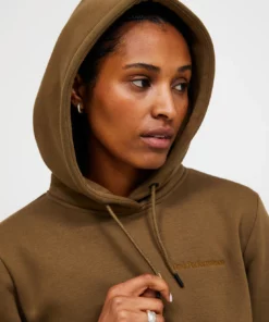 Peak Performance Original Small Logo Hood Meadow Moss