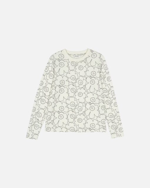 Marimekko Sekunti Piirto Unikko Shirt Off White, Black