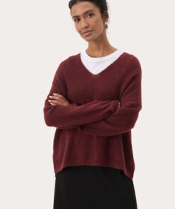 Part Two TitinaPW Pullover Tawny Port