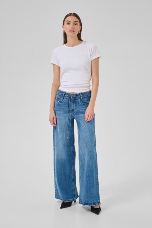 My Essential Wardrobe MWKaro 144 Mid X-Wide Jeans Medium Blue Wash