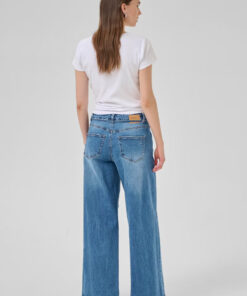 My Essential Wardrobe MWKaro 144 Mid X-Wide Jeans Medium Blue Wash