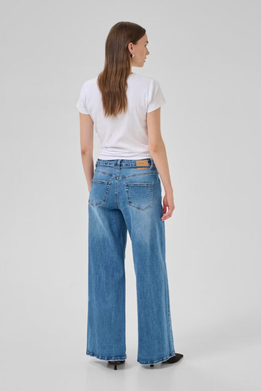My Essential Wardrobe MWKaro 144 Mid X-Wide Jeans Medium Blue Wash
