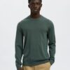 Slhtray Premium Merino Crew Neck Deep Forest