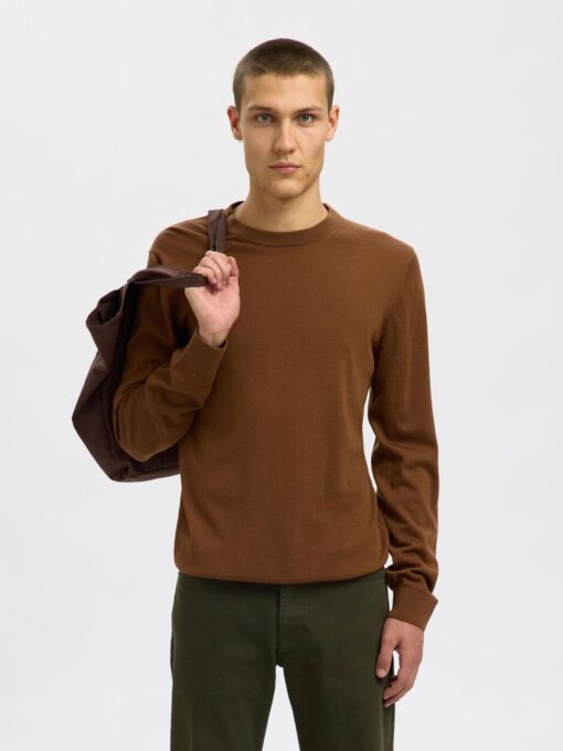 Slhtray Premium Merino Crew Neck Soft Silt