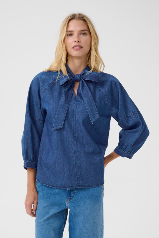 Part two SassiPW Shirt Medium Dark Blue Denim
