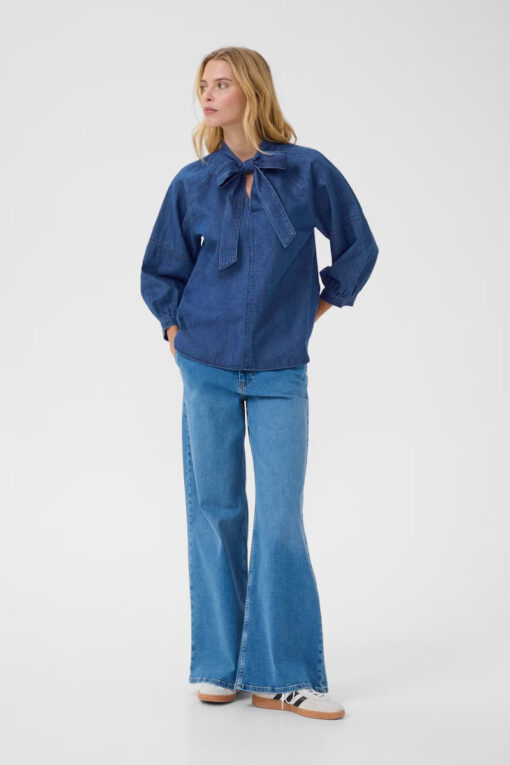 Part two SassiPW Shirt Medium Dark Blue Denim