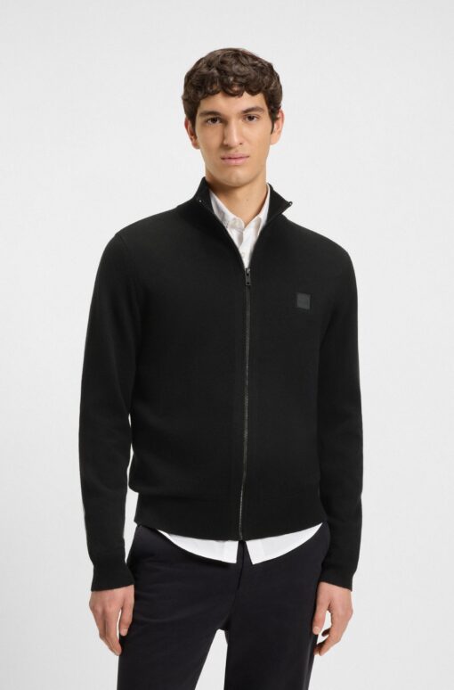 Boss Kanozip Sweater Black