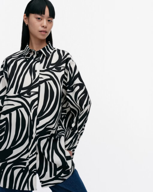 Marimekko Nila Jokuraita Cotton Shirt