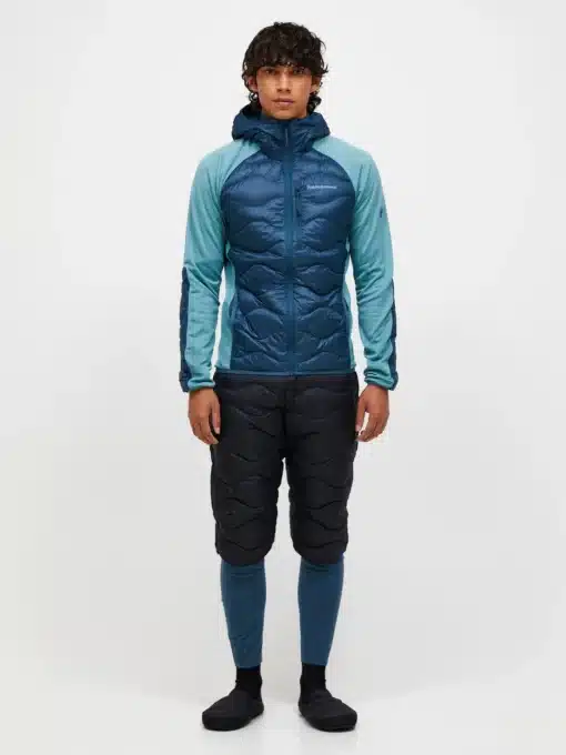 Peak Performance Helium Hybrid Down Hood Jacket Men Mountain lake/Deluded Vision